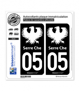 05 Serre Chevalier - Station II | Autocollant plaque immatriculation