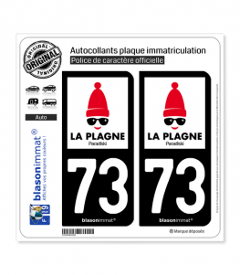 73 La Plagne - Station | Autocollant et plaque immatriculation