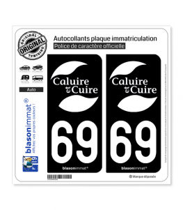 69 Caluire-et-Cuire - Ville | Autocollant plaque immatriculation