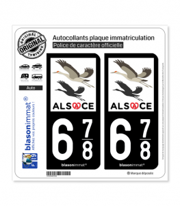 678 Alsace - Tourisme | Autocollant plaque immatriculation