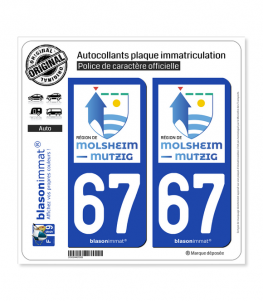 67 Molsheim-Mutzig - Tourisme | Autocollant plaque immatriculation