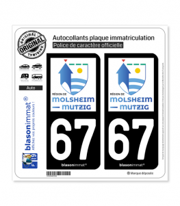 67 Molsheim-Mutzig - Tourisme | Autocollant plaque immatriculation