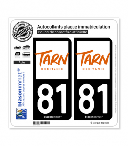 81 Tarn - Tourisme | Autocollant plaque immatriculation
