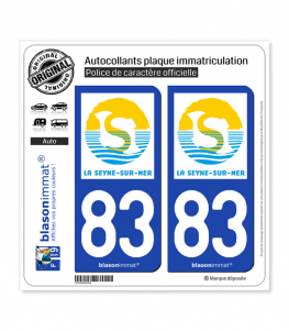 83 La Seyne-sur-Mer - Ville | Autocollant plaque immatriculation