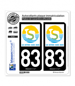 83 La Seyne-sur-Mer - Ville | Autocollant plaque immatriculation