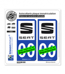 Seat | Autocollant plaque immatriculation