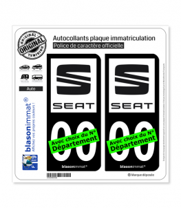 Seat | Autocollant plaque immatriculation