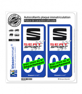 Seat Sport | Autocollant plaque immatriculation