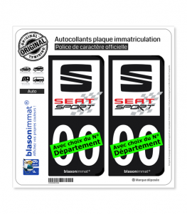Seat Sport | Autocollant plaque immatriculation