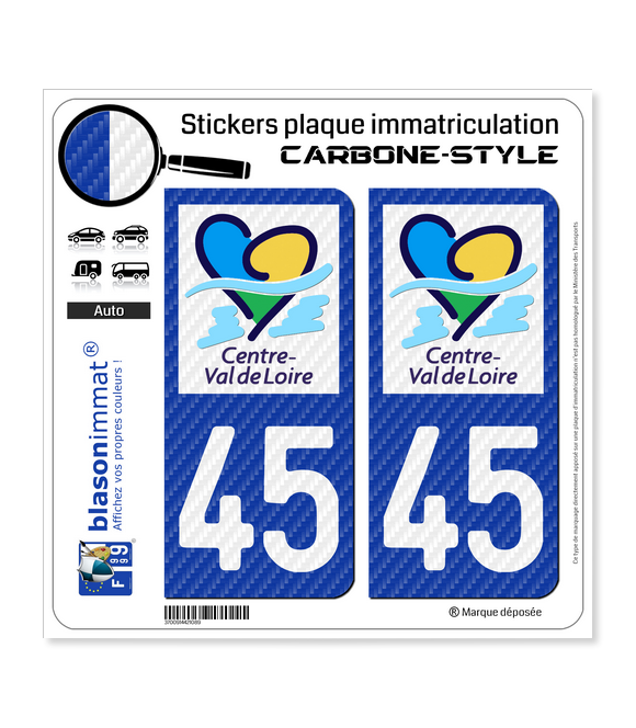 Lot De 2 Stickers Plaque Immatriculation Logo Triskel - Déco Régionale Auto, 10x4.7 Cm