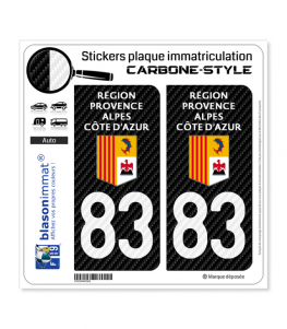 2 x Magnet VAR Forme Blason Aimant frigo VAR département 83 2X écusson Magnétique 4x5cm