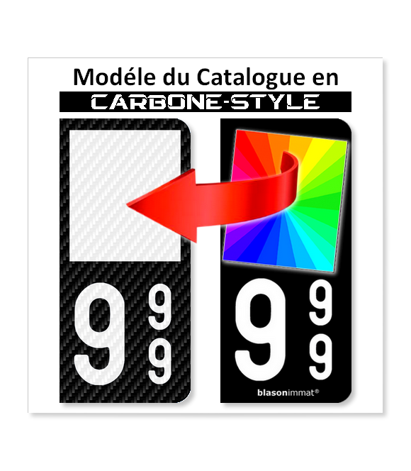 Modèle du Catalogue en Cabone-Style - Côté Droite