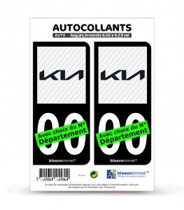 Kia | Autocollant plaque immatriculation