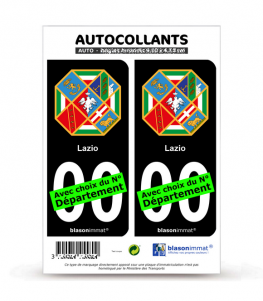 Latium Région - Armoiries (Italie) | Autocollant plaque immatriculation