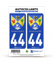 44 Saint-Brevin-les-Pins - Armoiries | Autocollant plaque immatriculation