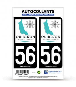 56 Quiberon - Presqu'Île | Autocollant plaque immatriculation