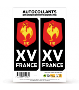 XV de France - Blason | Autocollant plaque immatriculation