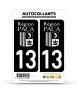 13 Bouches-du-Rhône - PACA Bi-ton | Autocollant plaque immatriculation