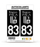 83 Var - PACA Bi-ton | Autocollant plaque immatriculation