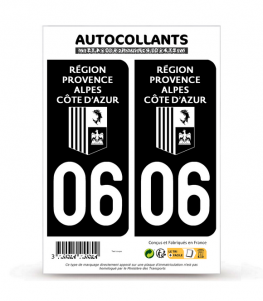 Décoration Plaque Auto Autocollant Plaque Immatriculation Nice 06