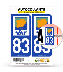 Autocollants Département Loiret 45 Pour Plaque D'immatriculation - Lot De 2, Vinyle Résistant Aux Intempéries, Décoration Auto