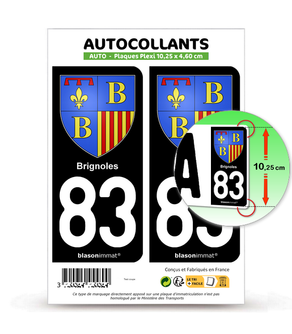 83 Brignoles Armoiries Autocollant Plaque Immatriculation 83-brignoles-armoiries-autocollant-plaque-immatriculation