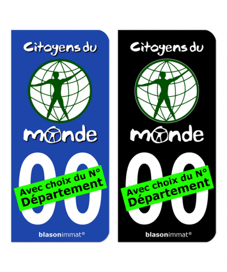citoyens-du-monde-autocollant-plaque-immatriculation