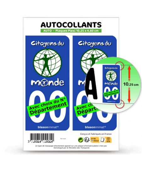 citoyens-du-monde-autocollant-plaque-immatriculation