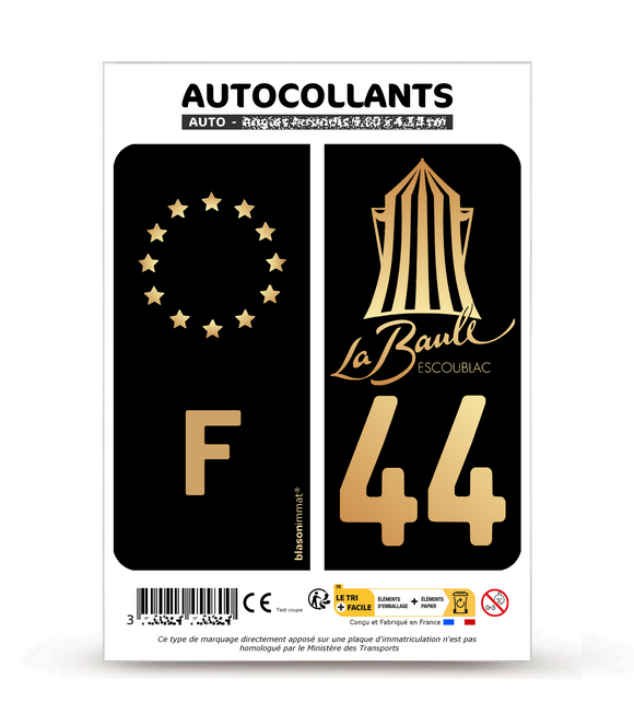 Stickers autocollant plaque d'immatriculation personnalisée