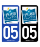 05 Hautes-Alpes - Tourisme | Autocollant plaque immatriculation