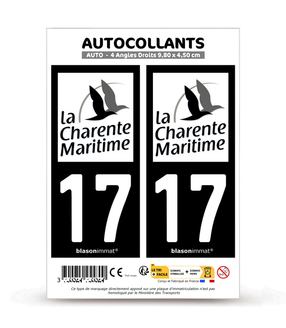 Autocollant Original Charente-Maritime - Régionalisme - Neuf