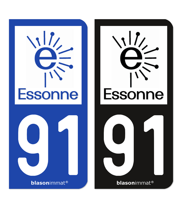 91 Essonne - Département | Autocollant plaque immatriculation