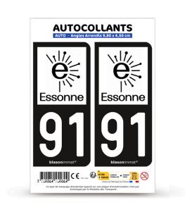 91 Essonne - Département | Autocollant plaque immatriculation
