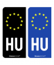 HU Hongrie - Identifiant Européen | Autocollant plaque immatriculation®