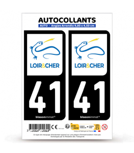 41 Loir-et-Cher - Département | Autocollant plaque immatriculation®