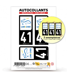 41 Loir-et-Cher - Département | Autocollant plaque immatriculation®