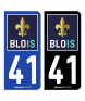 41 Blois - Ville | Autocollant plaque immatriculation®