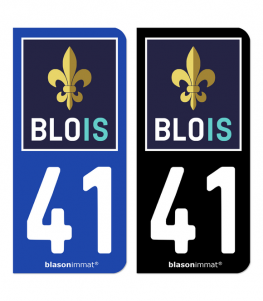 41 Blois - Ville | Autocollant plaque immatriculation®