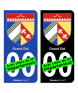 Grand Est - Blason | Autocollant plaque immatriculation®