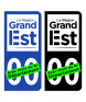 Grand Est - LogoType II | Autocollant plaque immatriculation®