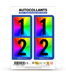 Assemblage - Modèle de droite | Autocollant plaque immatriculation®