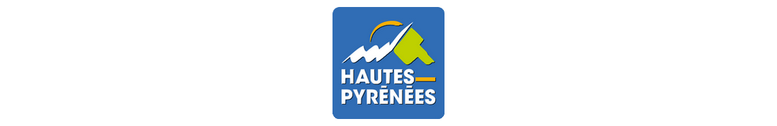 65 Hautes-Pyrénées - Autocollant plaque immatriculation