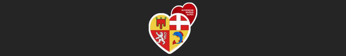 Coeur d'immat™ Auvergne-Rhône-Alpes - Autocollants Coeur j'aime