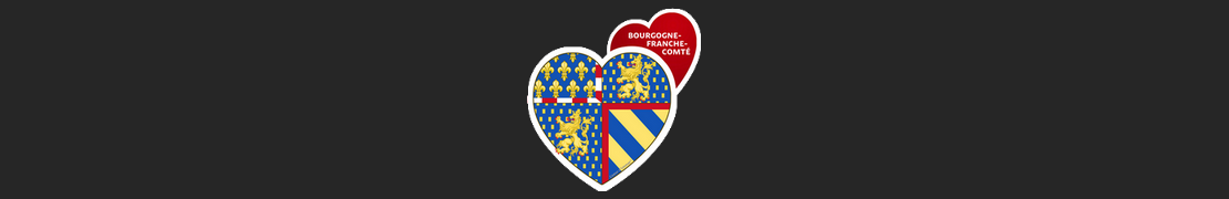 Coeur d'immat™ Bourgogne-Franche-Comté - Autocollants Coeur j'aime