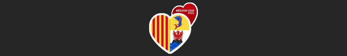 Coeur d'immat™ Région Sud - Stikers autocollants Coeur j'aime