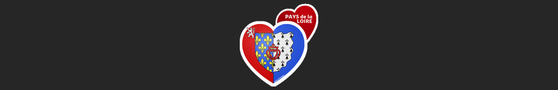 Coeur d'immat™ Pays de la Loire - Stikers autocollants Coeur j'aime